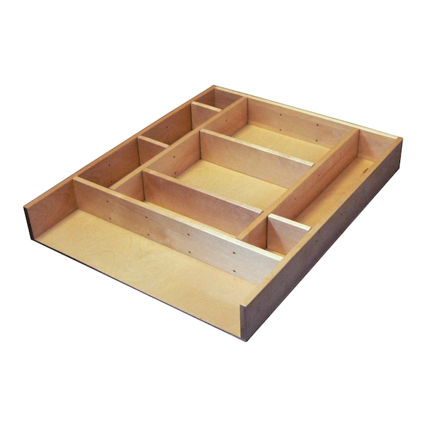 Rev-A-Shelf Maple Veneer, Light Brown, 15.38 in W, 2.5 in H, 19.13 in D, 19.13 in L, Light Brown LD-4CT21-1 - main